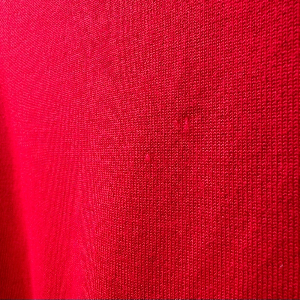 Pendleton Silk Blend Knit Sweater Red Navy Stripe Colorblock Pullover L Heritage - Picture 7 of 8